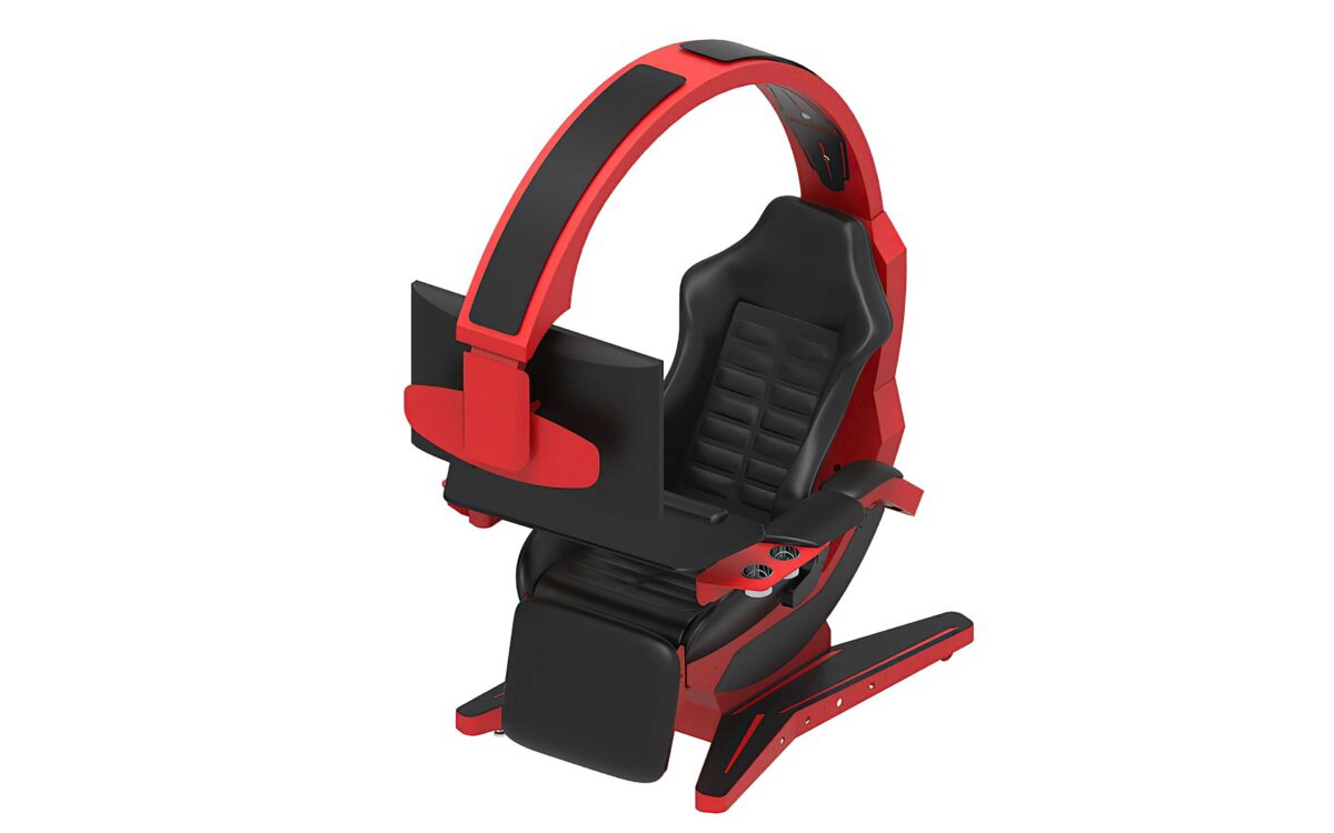 HAMISH ULTIMATE WORKING AND GAMING COMPUTER DESK WITH RECLINER - Image 14