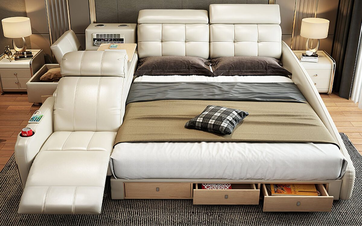 Monica Multifunctional Smart Bed | Futuristic Furniture - Image 10