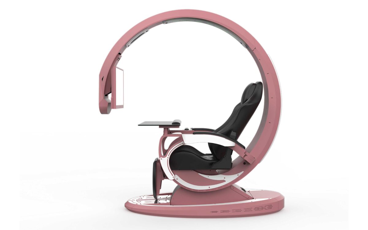 Crystal Pink Working And Gaming Station | All in one Working And Gaming Chair - Image 13