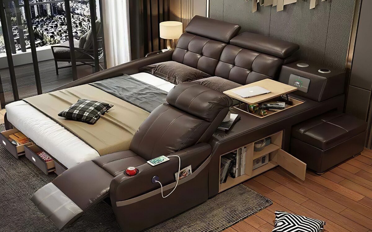 Veronica Multifunctional Smart Bed | Futuristic Furniture - Image 7