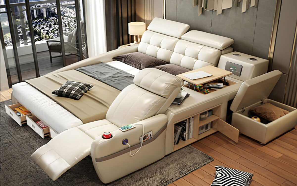 Veronica Multifunctional Smart Bed | Futuristic Furniture - Image 6