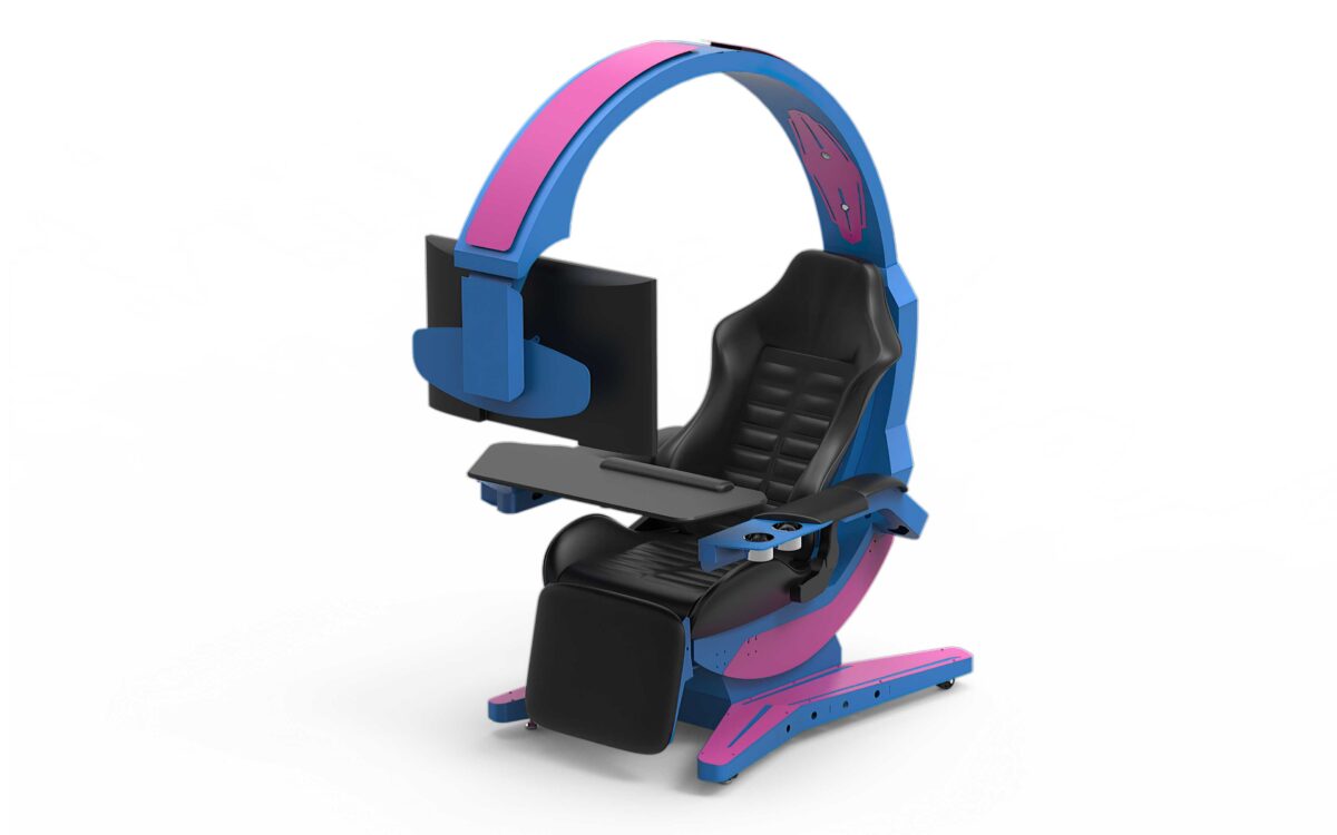 HAMISH ULTIMATE WORKING AND GAMING COMPUTER DESK WITH RECLINER - Image 28