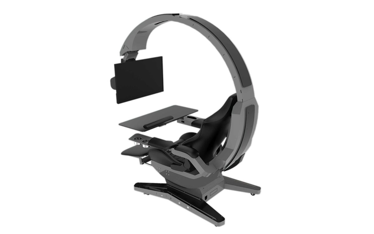 HAMISH ULTIMATE WORKING AND GAMING COMPUTER DESK WITH RECLINER - Image 16