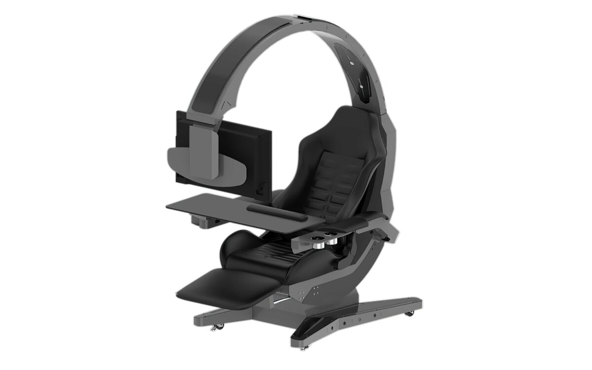 HAMISH ULTIMATE WORKING AND GAMING COMPUTER DESK WITH RECLINER - Image 17