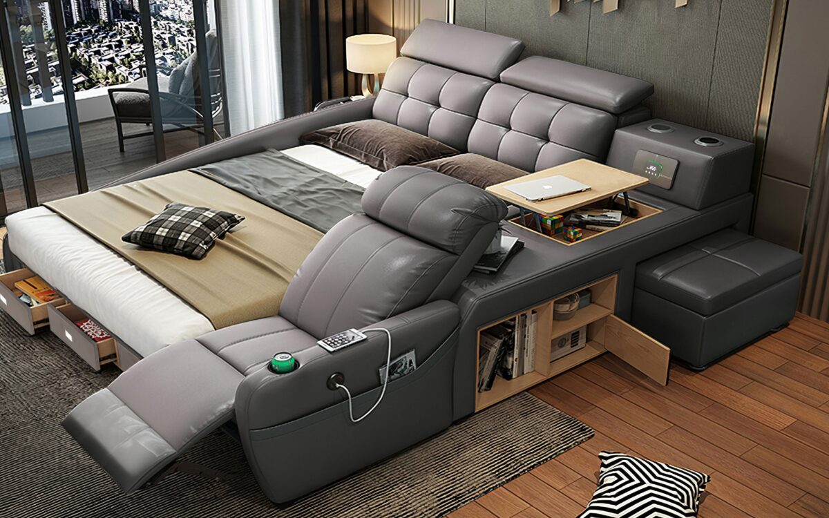 Veronica Multifunctional Smart Bed | Futuristic Furniture - Image 2