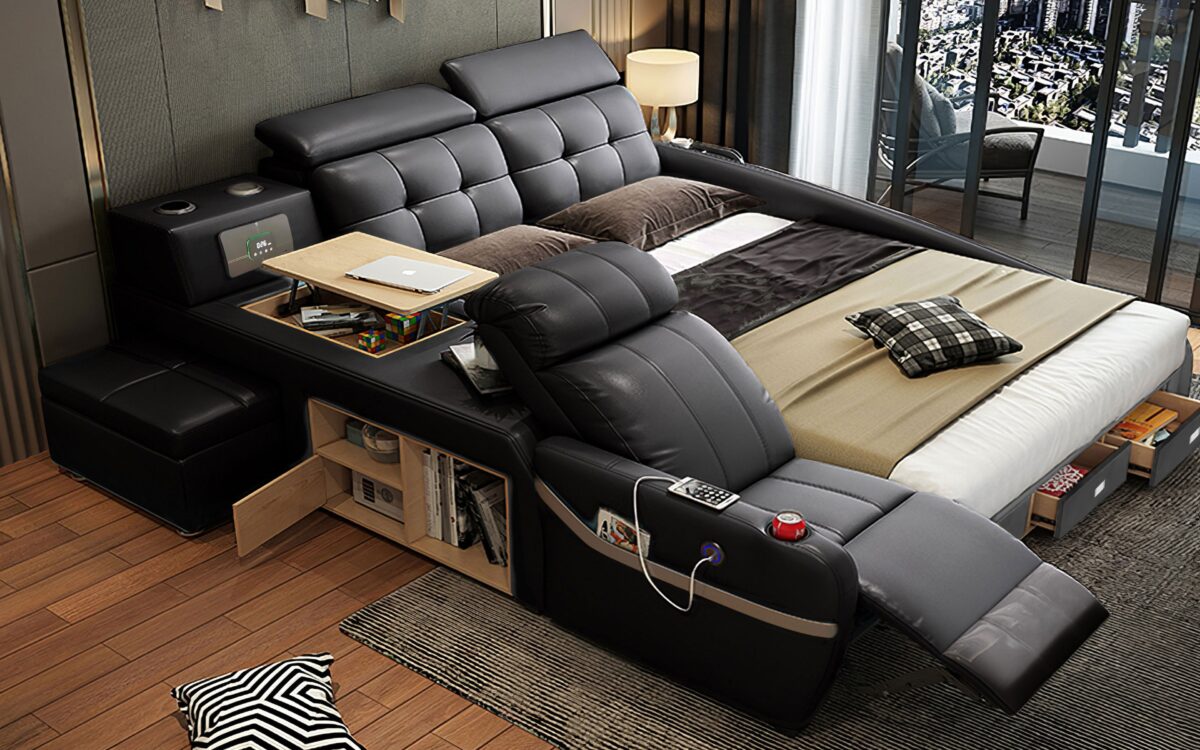 Veronica Multifunctional Smart Bed | Futuristic Furniture - Image 17