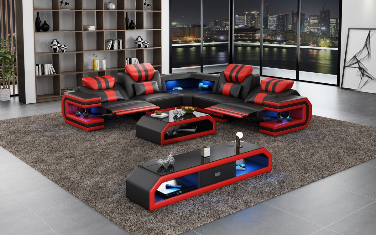 Maximus Modern L Shape Recliner Sectional - Image 2
