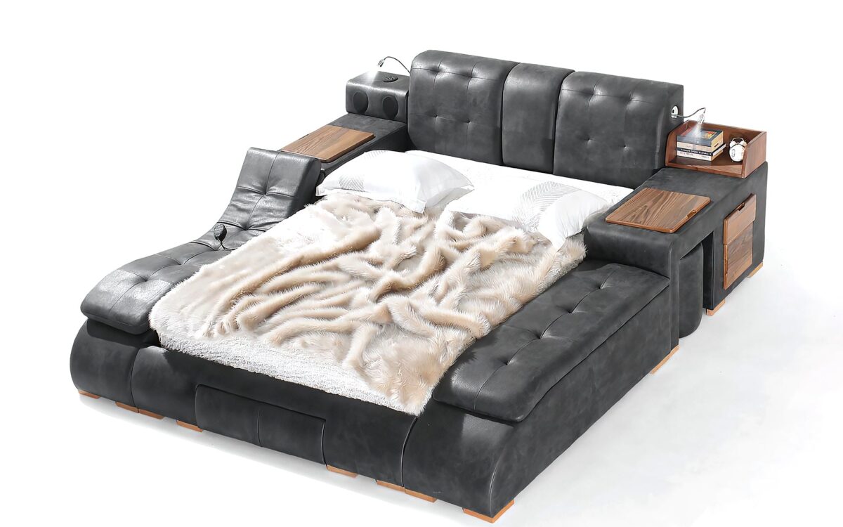 Maysun All in One Smart Bed With Massage Lounge Chaise - Image 2