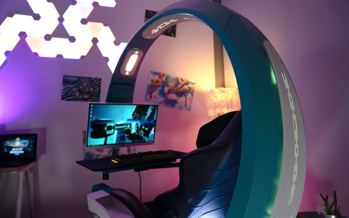 SHIN SMART WORKING AND GAMING DESK WITH RECLINER CHAIR | GAMING STATION - Image 4