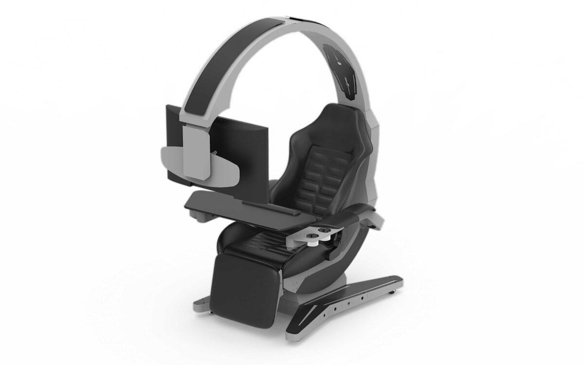 HAMISH ULTIMATE WORKING AND GAMING COMPUTER DESK WITH RECLINER - Image 21