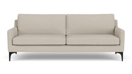 Anna 3-Seater Couch. Nola Sand. Black Legs