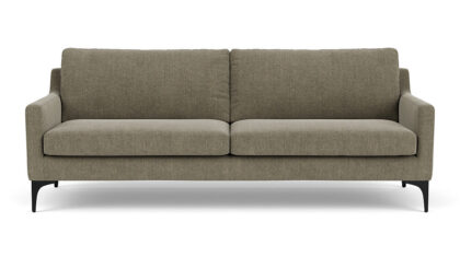 Anna 3-Seater Couch. Free Sage. Black Legs