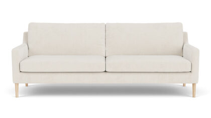 Anna 3-Seater Couch. Free Dune. Oak Soap Legs