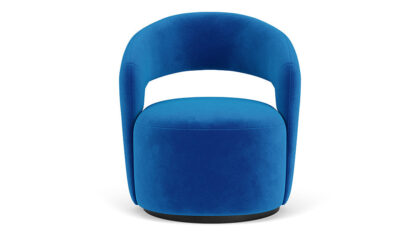Judi Chair. Velour Lux Blue