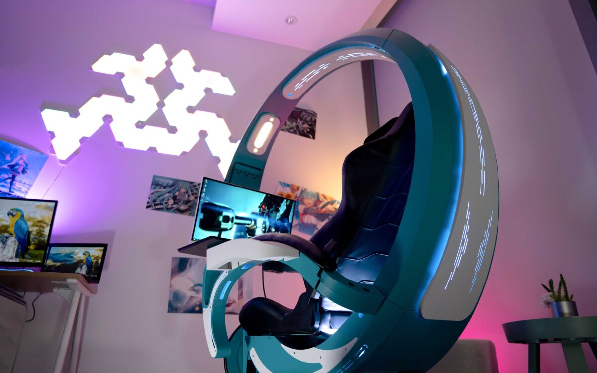 SHIN SMART WORKING AND GAMING DESK WITH RECLINER CHAIR | GAMING STATION - Image 3