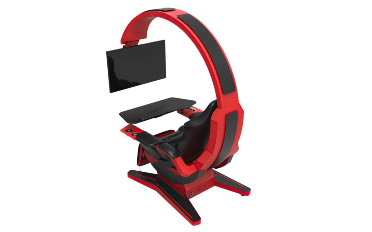HAMISH ULTIMATE WORKING AND GAMING COMPUTER DESK WITH RECLINER - Image 13
