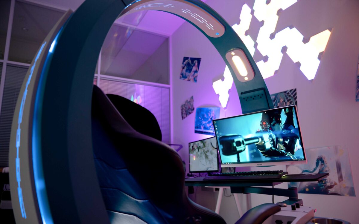 SHIN SMART WORKING AND GAMING DESK WITH RECLINER CHAIR | GAMING STATION - Image 5