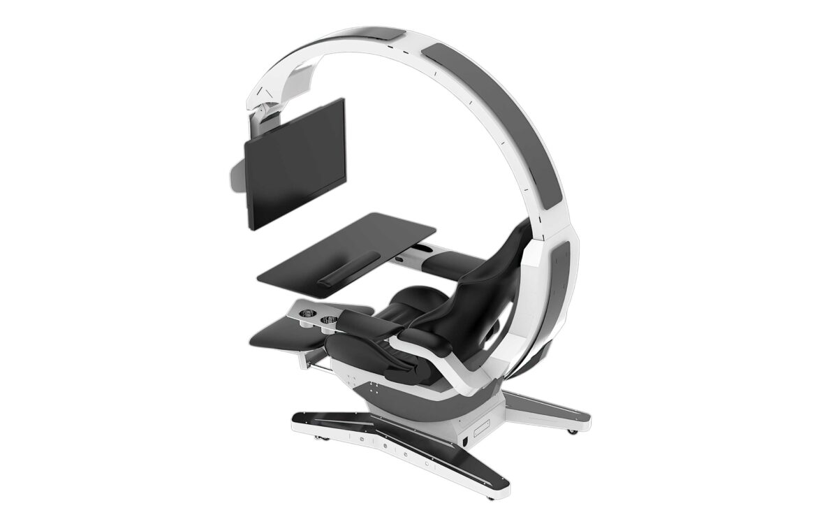 HAMISH ULTIMATE WORKING AND GAMING COMPUTER DESK WITH RECLINER - Image 29