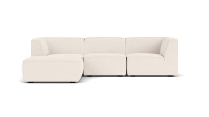 Dane 3 Seater Chaise Left. Maya Cream