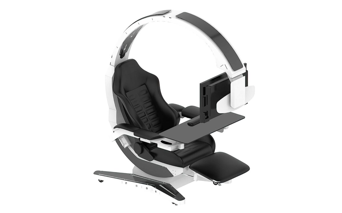 HAMISH ULTIMATE WORKING AND GAMING COMPUTER DESK WITH RECLINER - Image 30