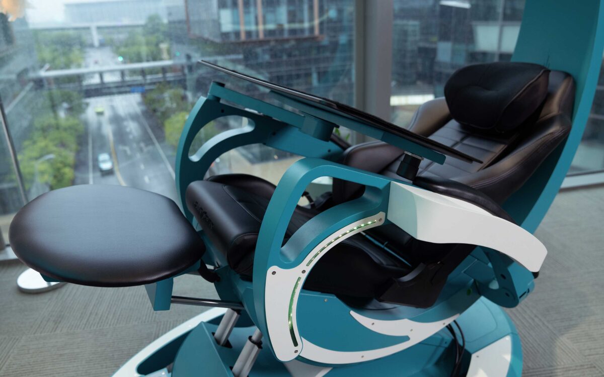 SHIN SMART WORKING AND GAMING DESK WITH RECLINER CHAIR | GAMING STATION - Image 7