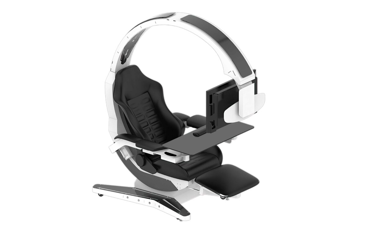 HAMISH ULTIMATE WORKING AND GAMING COMPUTER DESK WITH RECLINER - Image 31