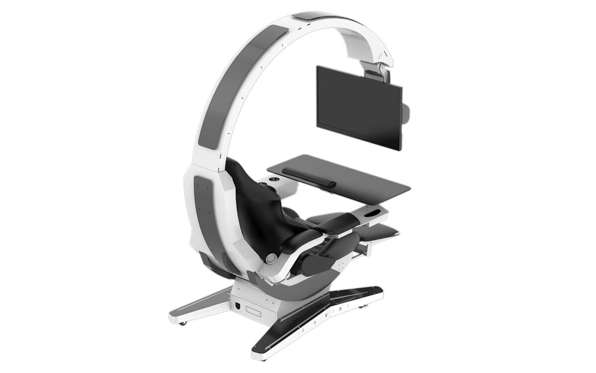 HAMISH ULTIMATE WORKING AND GAMING COMPUTER DESK WITH RECLINER - Image 32