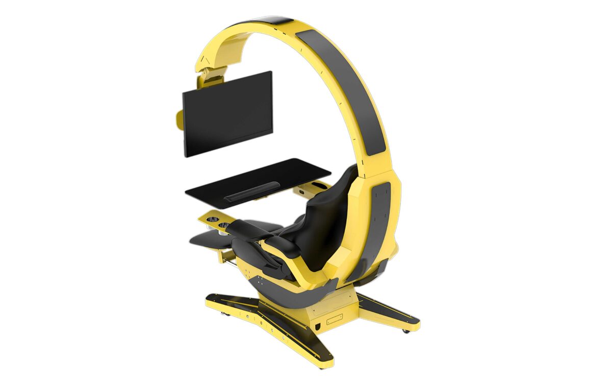 HAMISH ULTIMATE WORKING AND GAMING COMPUTER DESK WITH RECLINER - Image 34