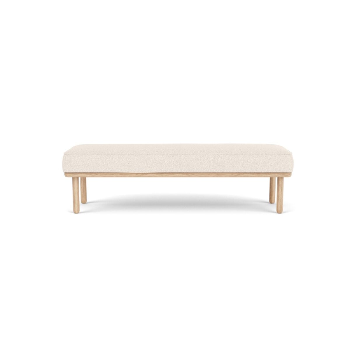 Randi Bench Maya Cream Oak Soap Legs - Image 3