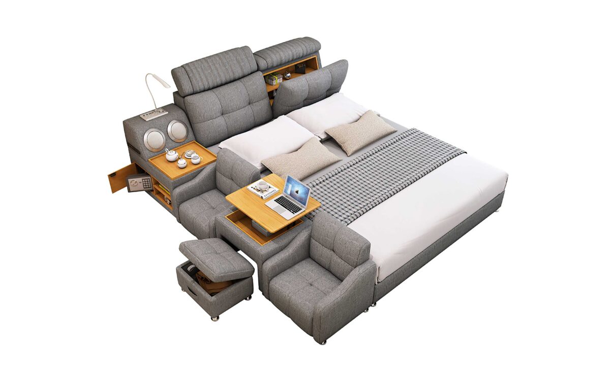 Lucinda Modular Modern Multifunctional Smart Bed - Image 5
