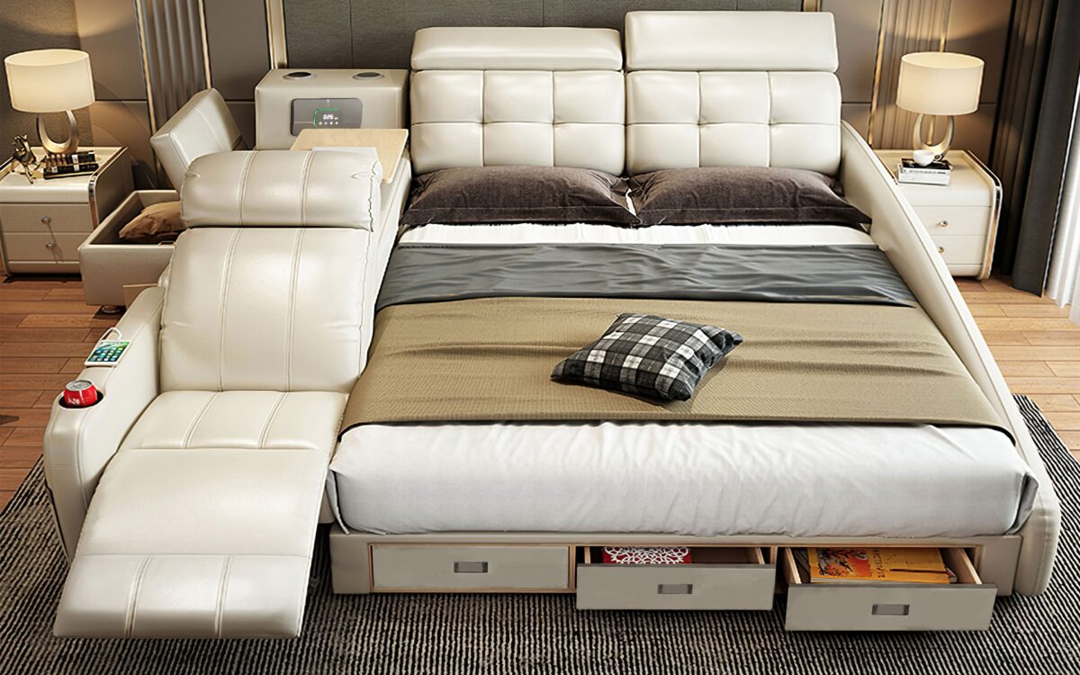 Veronica Multifunctional Smart Bed | Futuristic Furniture - Image 16