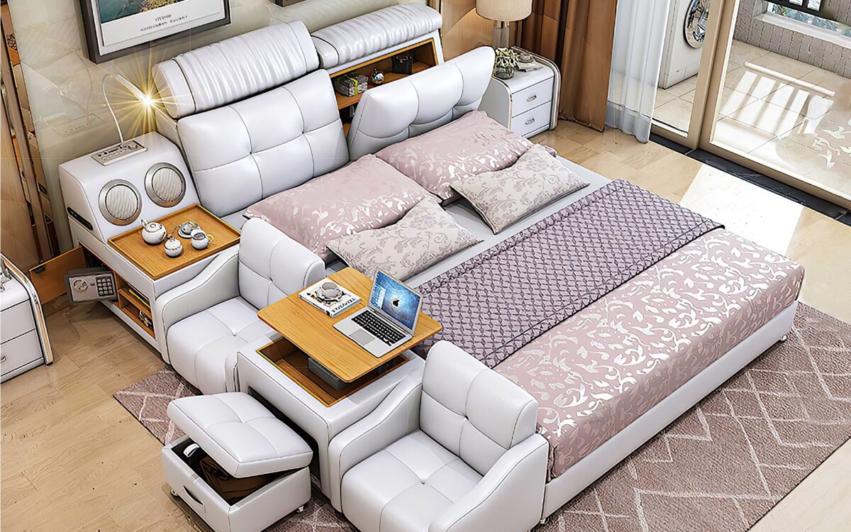 Lucinda Modular Modern Multifunctional Smart Bed - Image 2