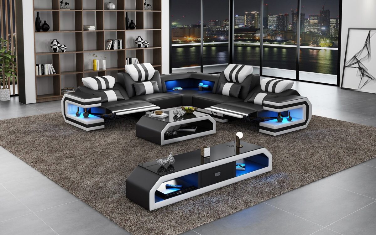 Maximus Modern L Shape Recliner Sectional - Image 3