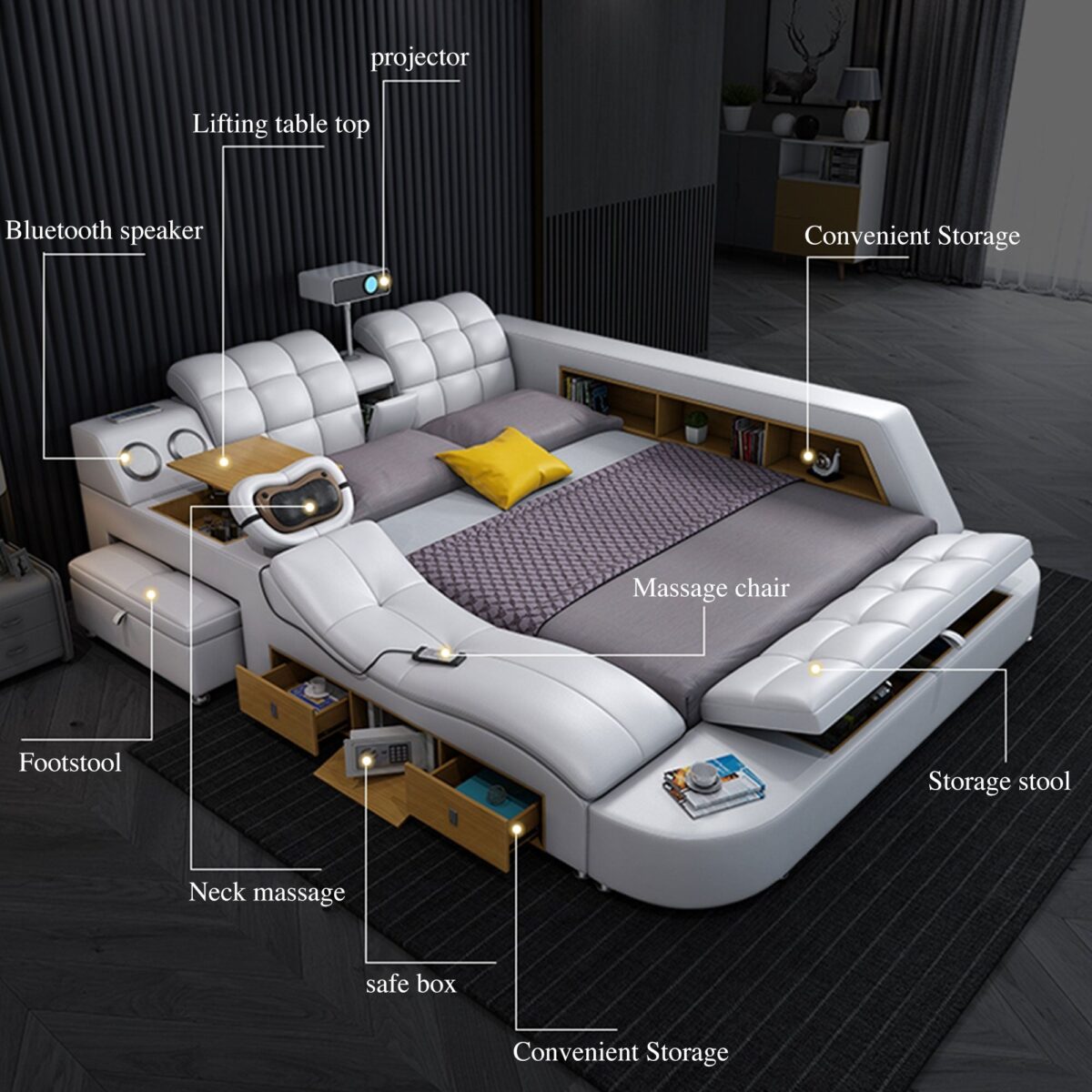 Sophia Tech Smart Ultimate Bed | All In One Bed - Image 3