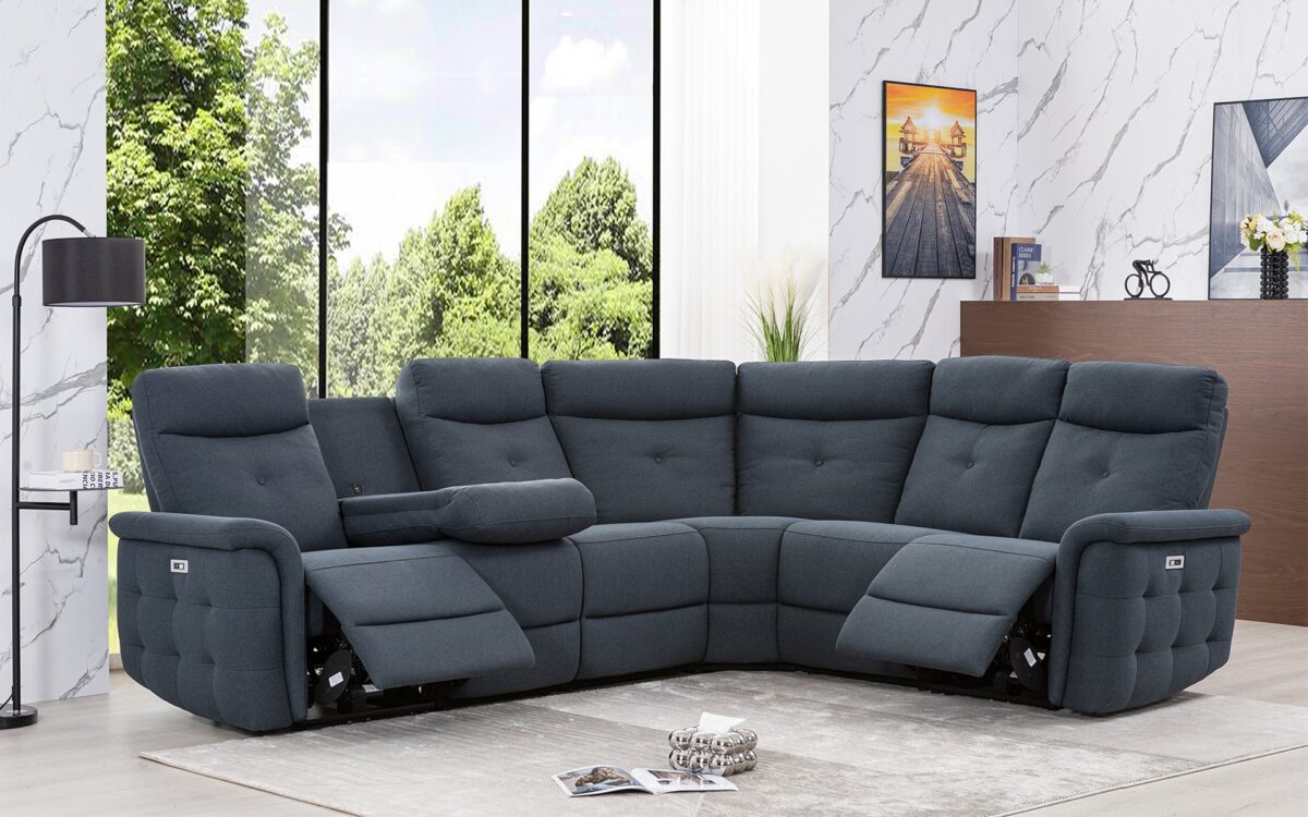 Zariah Modern Reclining Sectional - Image 2