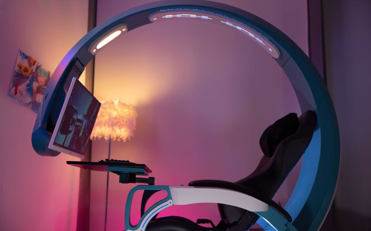 SHIN SMART WORKING AND GAMING DESK WITH RECLINER CHAIR | GAMING STATION - Image 6