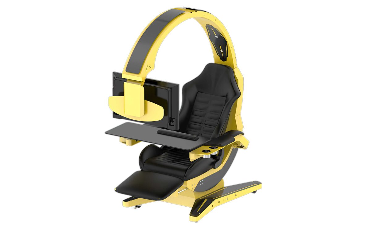 HAMISH ULTIMATE WORKING AND GAMING COMPUTER DESK WITH RECLINER - Image 35