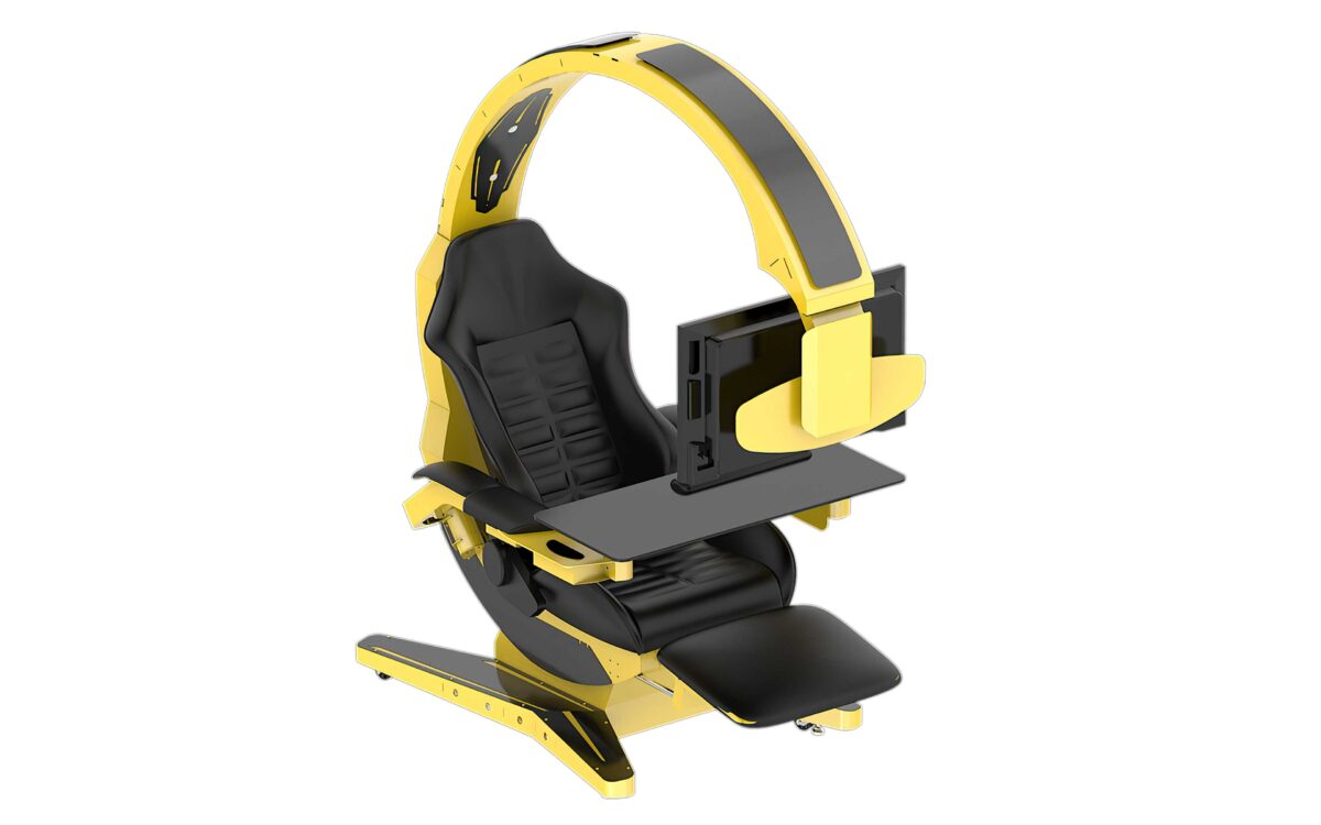 HAMISH ULTIMATE WORKING AND GAMING COMPUTER DESK WITH RECLINER - Image 36