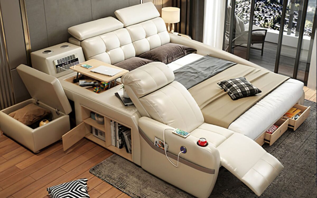 Monica Multifunctional Smart Bed | Futuristic Furniture - Image 3