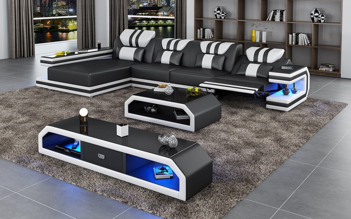 Maximus Modern Recliner Sectional With Mood Light | Futuristic Furniture - Image 6