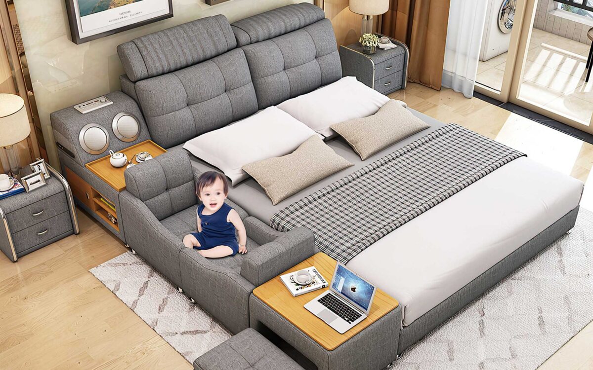 Lucinda Modular Modern Multifunctional Smart Bed - Image 3