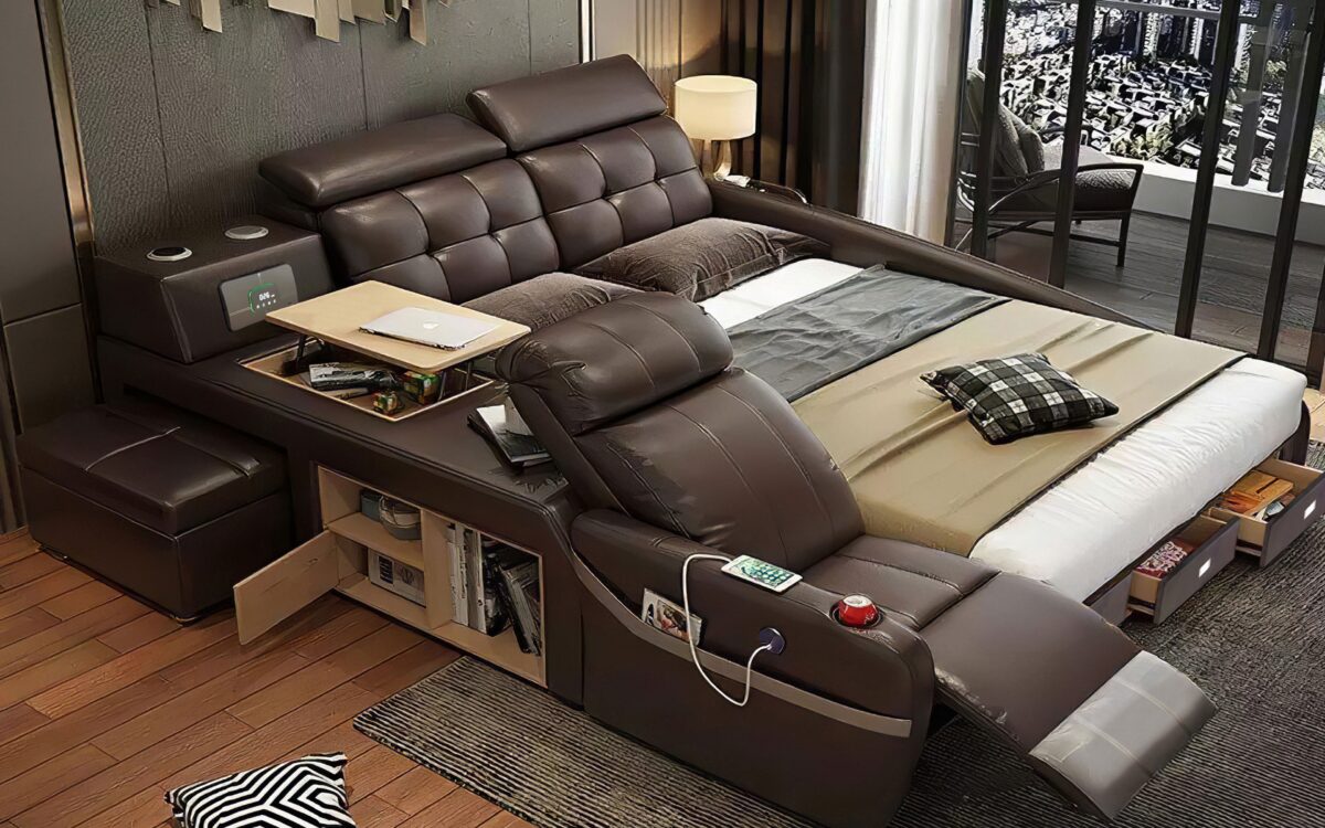 Veronica Multifunctional Smart Bed | Futuristic Furniture - Image 15
