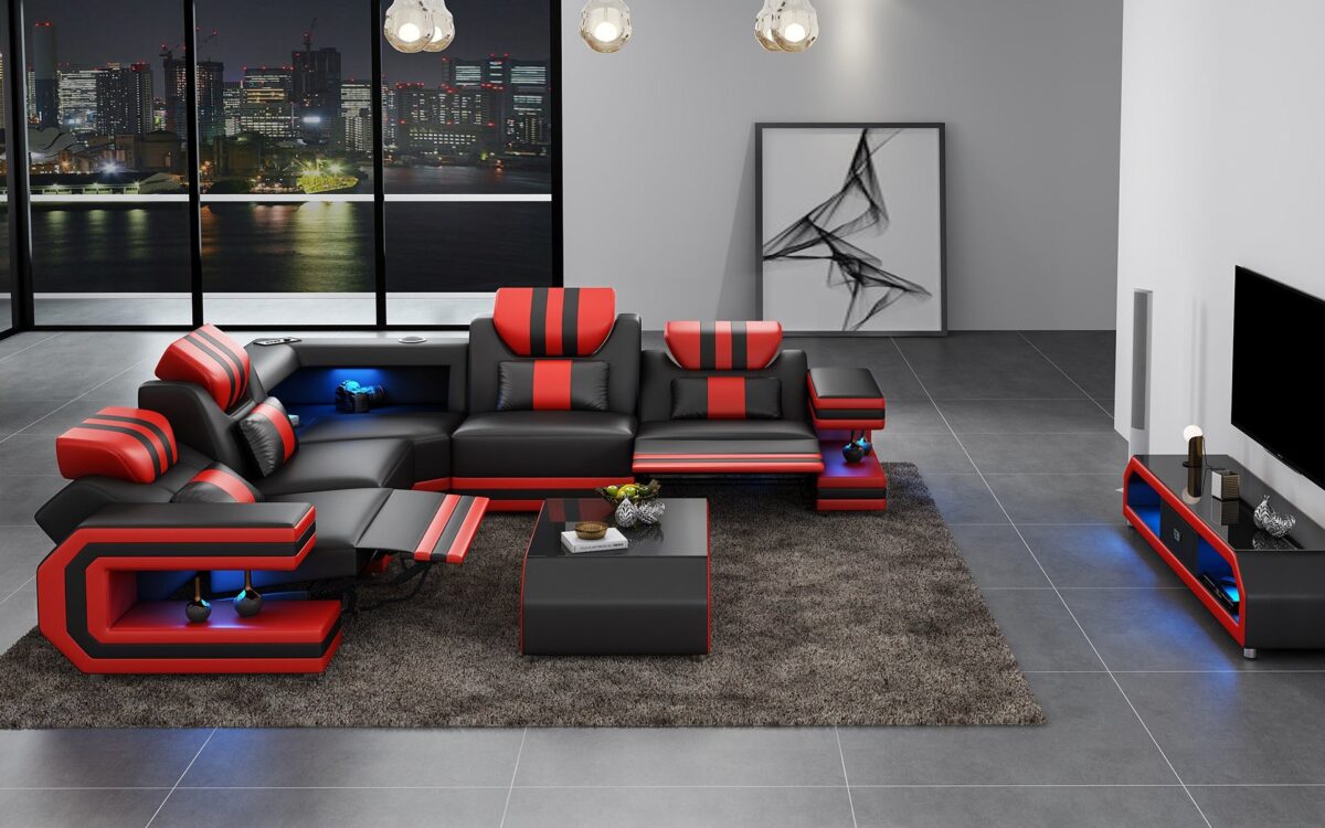 Maximus Modern L Shape Recliner Sectional - Image 5