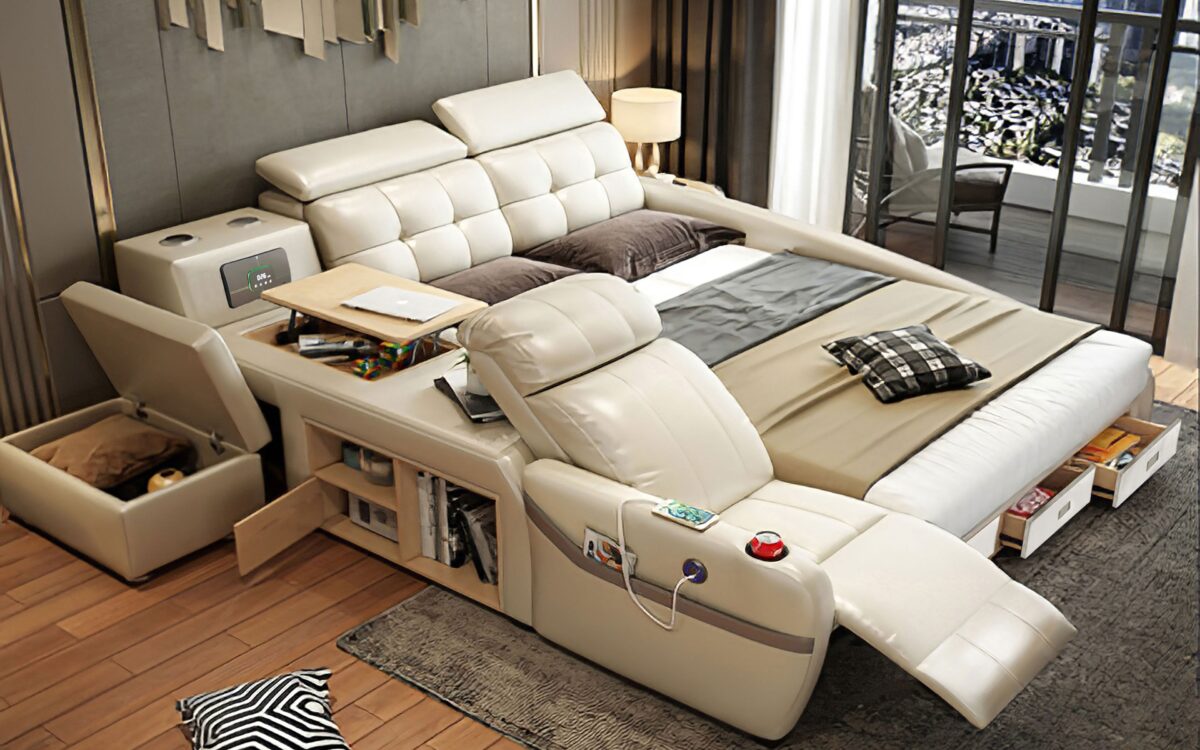Veronica Multifunctional Smart Bed | Futuristic Furniture - Image 14