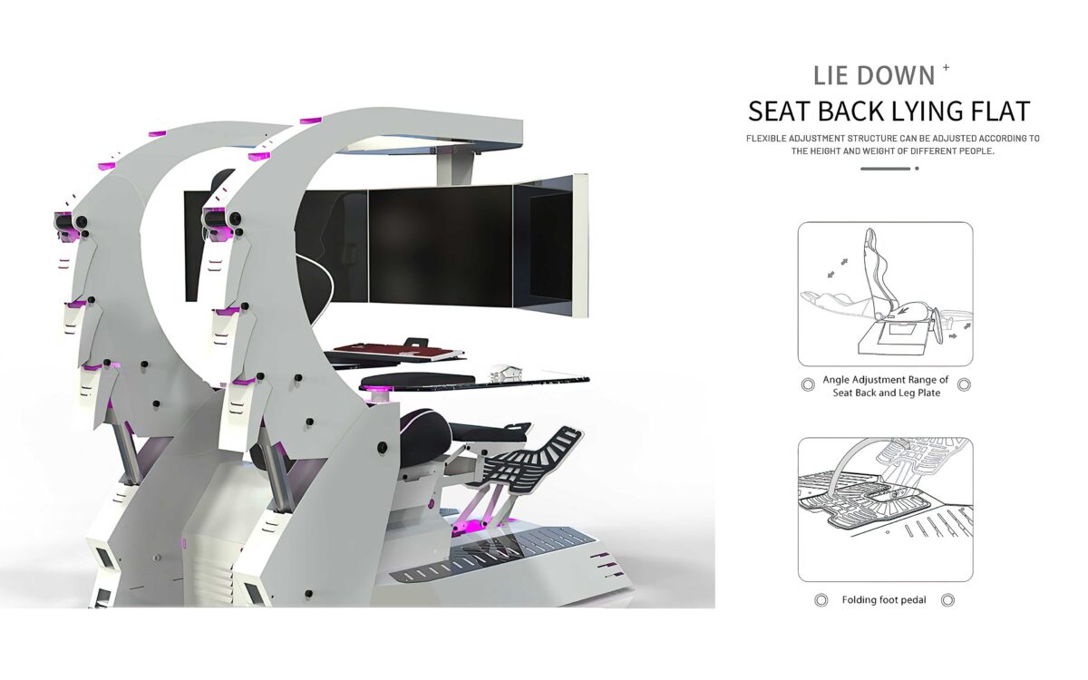 Talon Space Working And Gaming Station | All In One Working and Gaming Chair - Image 15