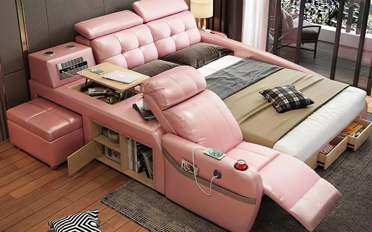Monica Multifunctional Smart Bed | Futuristic Furniture - Image 5