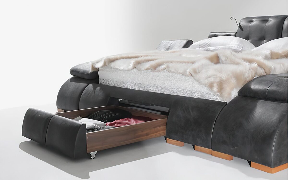 Maysun All in One Smart Bed With Massage Lounge Chaise - Image 6