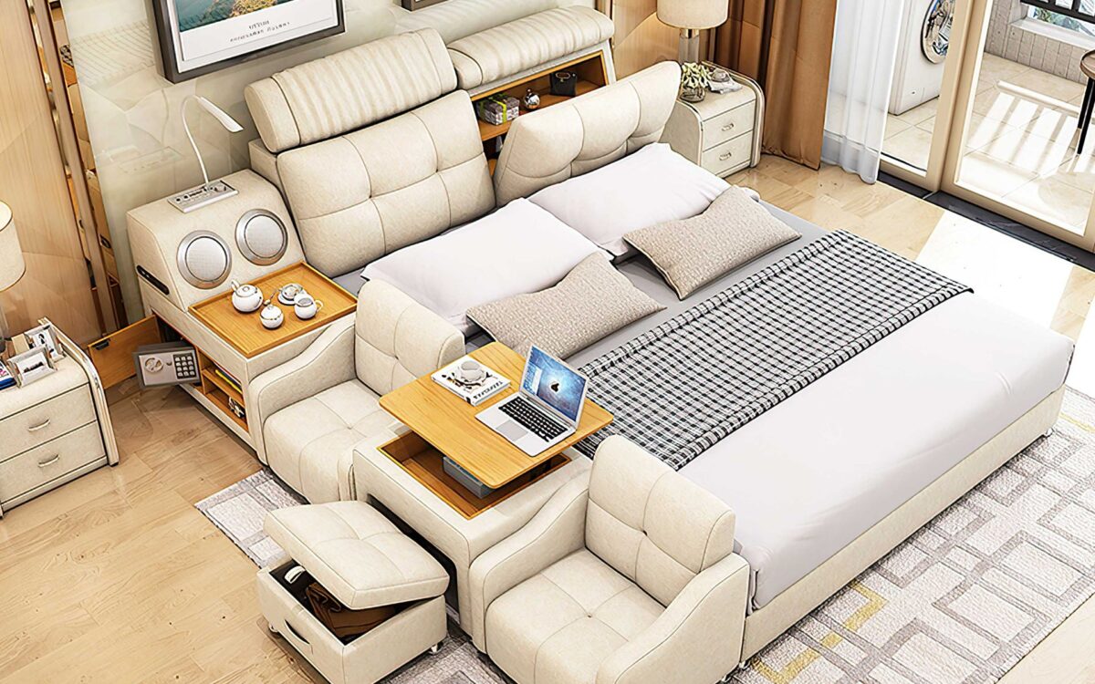 Lucinda Modular Modern Multifunctional Smart Bed - Image 4
