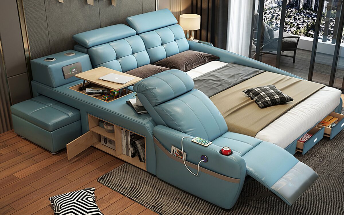 Veronica Multifunctional Smart Bed | Futuristic Furniture - Image 13