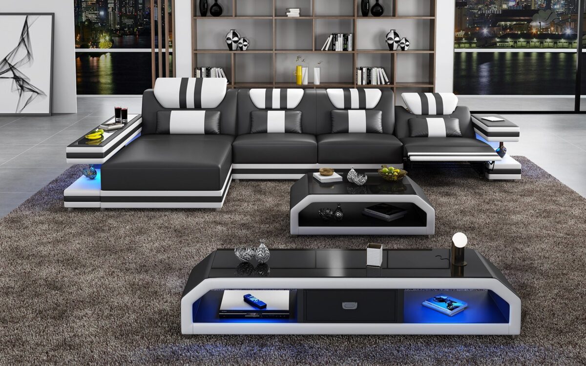 Maximus Modern Recliner Sectional With Mood Light | Futuristic Furniture - Image 8